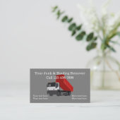 Cool junk trekken en opruimen Visitekaartje (Staand voorkant)