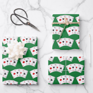 Cool kaart pak patroon casino inpakpapier vel