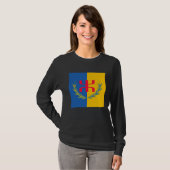 Cool Kabyle Amazigh Berber Algeria Kabylie Flag T-shirt (Voorkant volledig)