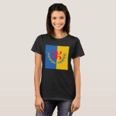 Cool Kabyle Amazigh Berber Algeria Kabylie Flag T-shirt (Voorkant volledig)