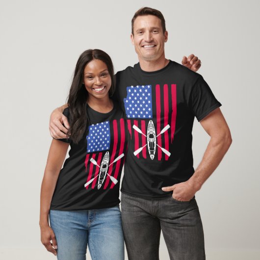 Cool Kajakken Voor Kajak Gevist USA Amerikaanse vl T-shirt (Unisex)