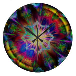 Cool Kaleidoscope Clock Design Grote Klok