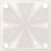 Cool Kaleidoscope Uitzicht of Industry Glazen Onderzetter (Achterkant)