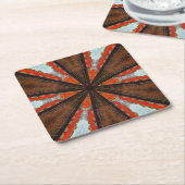 Cool Kaleidoscope Uitzicht of Industry Kartonnen Onderzetters (Schuin)