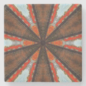 Cool Kaleidoscope Uitzicht of Industry Stenen Onderzetter (Voorkant)