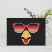 Cool kalkoen gezicht met zonnebril Thanksgiving Bo Kaart (Staand voorkant)
