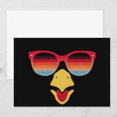 Cool kalkoen gezicht met zonnebril Thanksgiving Bo Kaart (Voorkant / Achterkant)