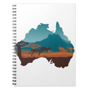 Cool Kangaroo Australië reis Steun Australië Notitieboek