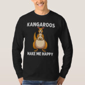 Cool Kangaroo For Men Women Autralian Kangaroo Mar T-shirt (Voorkant)