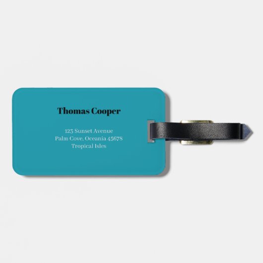 Cool Kangaroo in zonnebril op een skateboard Bagagelabel (Achterkant horizontaal)