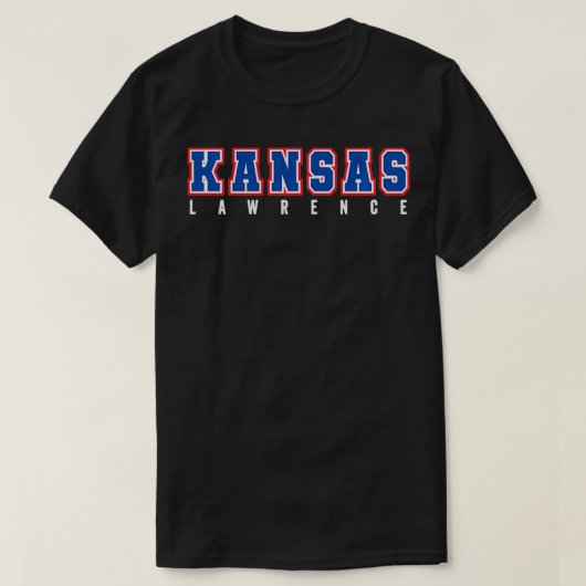 Cool KANSAS Blue & Red Kansas Alle Petten KANSAS O T-shirt (Design voorkant)