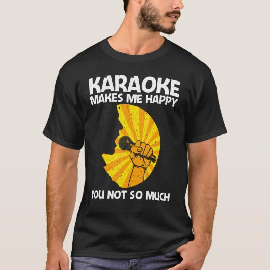 Cool Karaoke For Men Women Singer Karaoke Machine T-shirt (Voorkant)