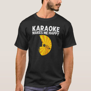 Cool Karaoke voor mannen Singer Microphone Karao T-shirt