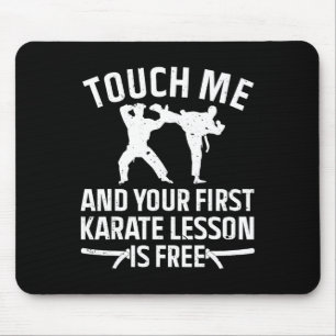 Cool Karate Art voor mannen Karate Black Belt Ma Muismat