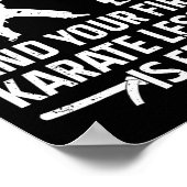 Cool Karate Art voor mannen Karate Black Belt Ma Poster (Hoek)