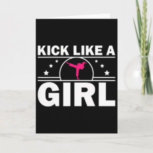 Cool Karate Cadeau Kickboksen Karate Fan Taekwondo Kaart