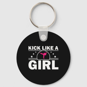 Cool Karate Cadeau Kickboksen Karate Fan Taekwondo Sleutelhanger