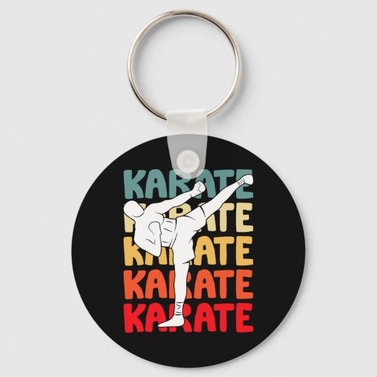 Cool Karate Gift Ideeën Jongens Karate Sleutelhanger (Voorkant)