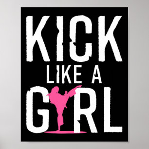 Cool Karate Gift Kickboksen Karate Lover Taekwondo Poster
