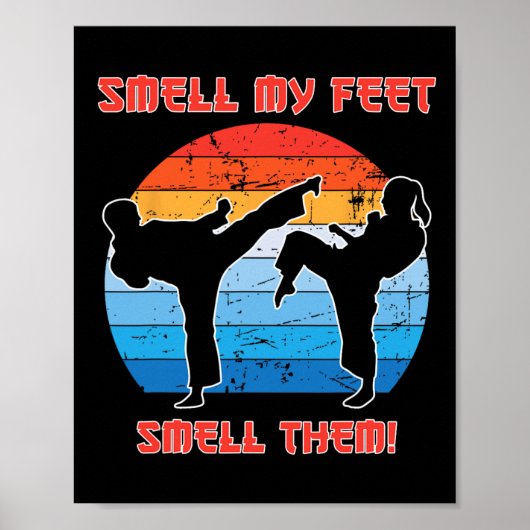 Cool Karate Gifts voor jongens meisjes Funny Smell Poster (Voorkant)