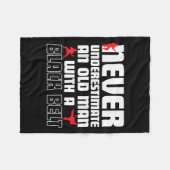 Cool Karate Humor Shirt For Men. Funny Martial Art Fleece Deken (Voorkant (Horizontaal))