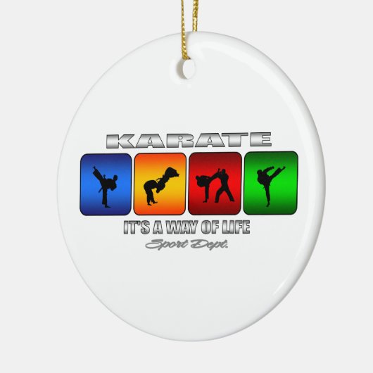 Cool Karate is een manier van leven Keramisch Ornament (Links)