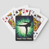 Cool Karate Kick Pokerkaarten (Achterkant)