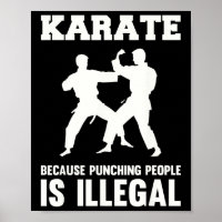 Cool Karate Martial Arts Karate omdat het ponsen