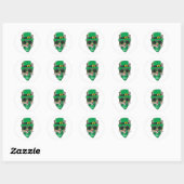 Cool kat dragen St patrick kostuum illustratie Ronde Sticker (Vel)