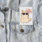 Cool Kat Geen Maandagen Aesthetic Meme Button (Insitu)