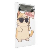 Cool Kat Geen Maandagen Aesthetic Meme Mini Klembord (Schuin)