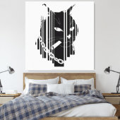 Cool kat grafisch ontwerp Kunstwerk Canvas Afdruk (Insitu (Slaapkamer))