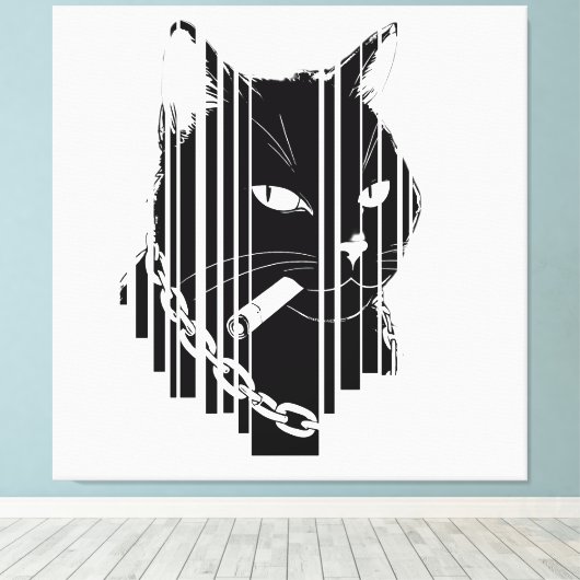 Cool kat grafisch ontwerp Kunstwerk Canvas Afdruk (Insitu (Houten vloer))