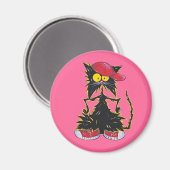 Cool Kat Hip Hop Magneet (Voorkant / Achterkant)