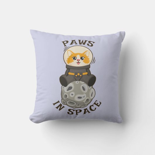 Cool Kat in de ruimte Kat Astronaut Kosmisch dier Kussen (Voorkant)