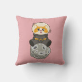 Cool Kat in de ruimte Kat Astronaut Kosmisch dier  Kussen (Achterkant)