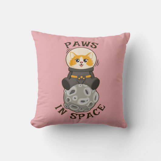 Cool Kat in de ruimte Kat Astronaut Kosmisch dier  Kussen (Voorkant)