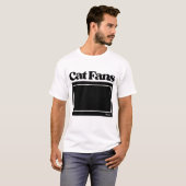 Cool Kat paar aangepaste foto en naam T-shirt (Voorkant volledig)