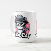 Cool Kat Vibe Koffiemok (Voorkant links)