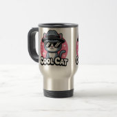 Cool Kat Vibe Reisbeker (Voorkant links)