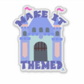 Cool Kattenpark Thema Maken Sticker (Voorkant)