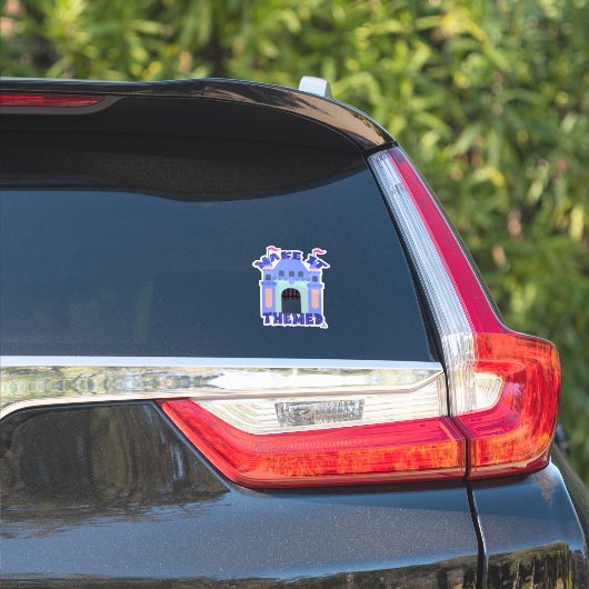 Cool Kattenpark Thema Maken Sticker (Auto Zijkant)
