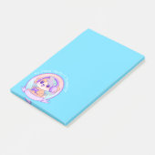 Cool Kawaii Gamer Girl Dog beroemd gemaakt door Ba Post-it® Notes (Schuin)