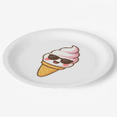 Cool Kawaii Ice Cream Papieren Bordje (Gekanteld)