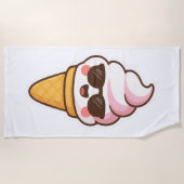 Cool Kawaii Ice Cream Strandlaken (Voorkant)