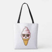 Cool Kawaii Ice Cream Tote Bag (Achterkant)