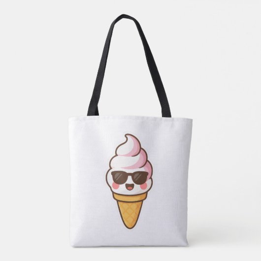 Cool Kawaii Ice Cream Tote Bag (Achterkant)
