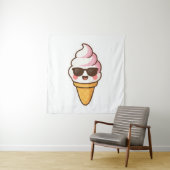 Cool Kawaii Ice Cream Wandkleed (In situ)
