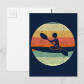 Cool Kayak Sunset Briefkaart (Voorkant / Achterkant)