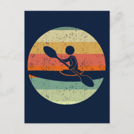 Cool Kayak Sunset Briefkaart